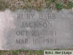 Ruby Babb Jackson