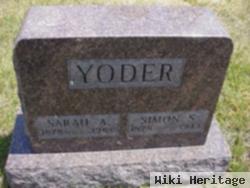 Sarah A Troyer Yoder