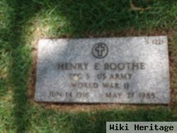 Henry E Boothe