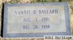 Nannie B Ballard