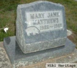 Mary Jane Burtron Matthews