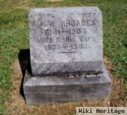 M W Rhoades