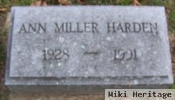 Ann Reeve Miller Harden