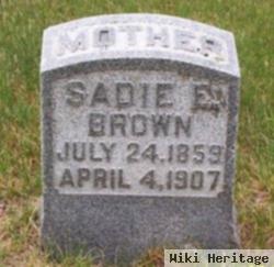 Sarah E. "sadie" Stilson Brown