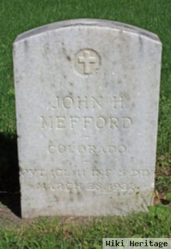 Pvt John H Mefford