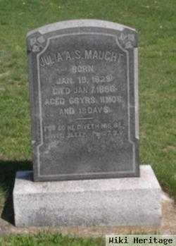 Julia A.s. Maught