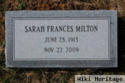 Sarah Frances Milton