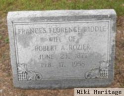 Frances Florence Riddle Rozier