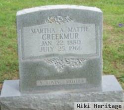 Martha A. "mattie" Creekmur