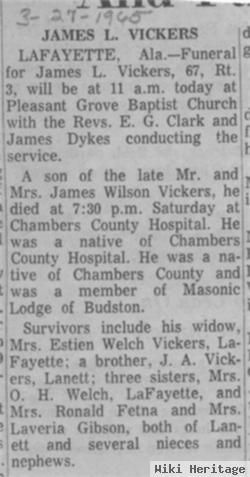 James Lindsey "jim" Vickers