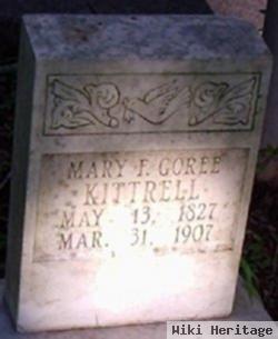 Mary Frances "sis Frank" Goree Kittrell