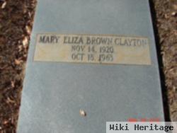 Mary Eliza Brown Clayton