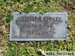 William A Speake