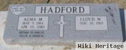 Lloyd W Hadford