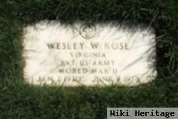 Wesley W Rose