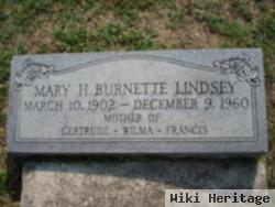 Mary H Burnette Lindsey