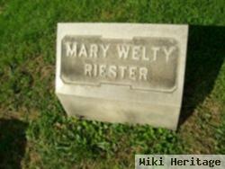 Mary Welty Riester