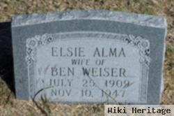 Elsa Alma "elsie" Bernhardt Weiser