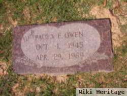 Paula F Owen