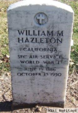 William M Hazelton