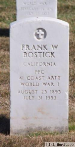 Frank W Bostick