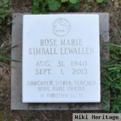 Rose Marie Kimball Lewallen