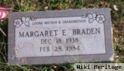 Margaret E Braden