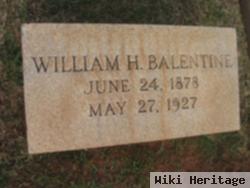 William H Balentine