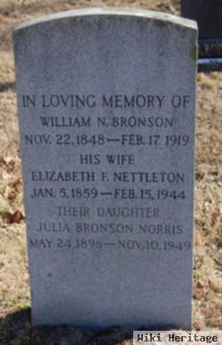 Elizabeth F Nettleton Bronson