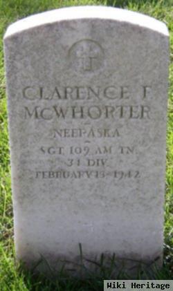 Clarence F Mcwhorter