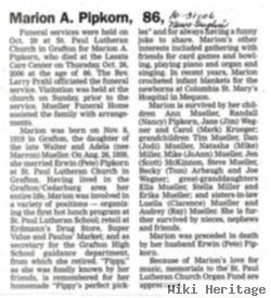 Marion A. Mueller Pipkorn