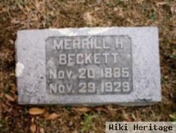 Merrill H Beckett