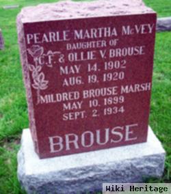 Pearle Martha Brouse Mcvey