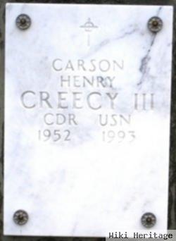 Cdr Carson Henry Creecy, Iii