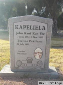 John Kaui Kon Yee Kapeliela