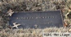 Rosetta M Shockley Ricketts