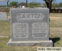 Amos W Saxton