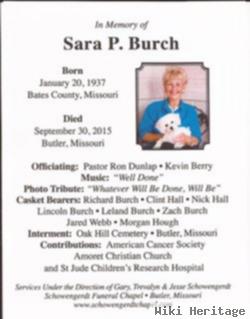 Sara Pearl Cox Burch