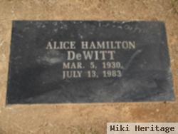 Alice Hamilton Dewitt