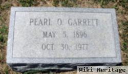 Pearl O Garrett