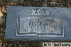 Nannie Jane Ridgeway