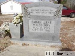 Sarah Jane Solsberry
