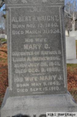 Mary Cunningham Mathewson Wright