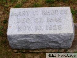 Mary Frances Sharp Rhodes