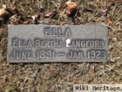 Ella Bertha Walton Langford