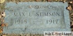 Max L Stimson