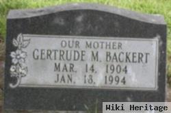 Gertrude M Backert