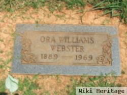 Ora Courtney Williams Webster