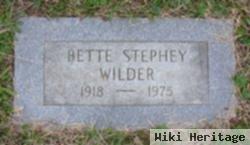 Bette Stephey Wilder