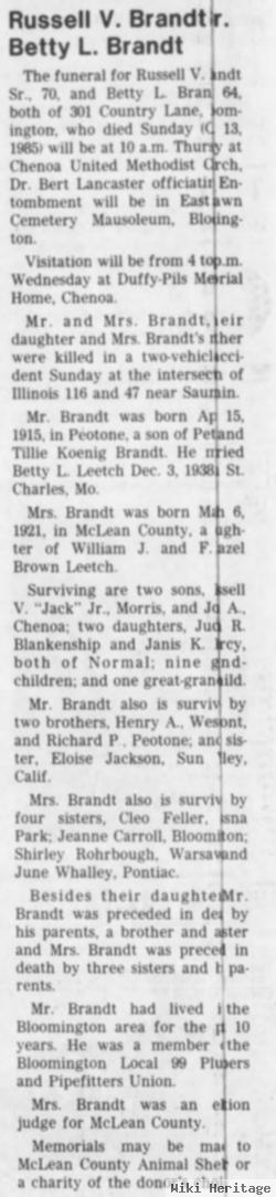 Betty Louise Leetch Brandt